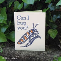 Image 2 of Greeting Card: "Can I bug you?" with moth