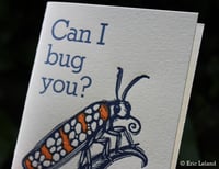 Image 4 of Greeting Card: "Can I bug you?" with moth