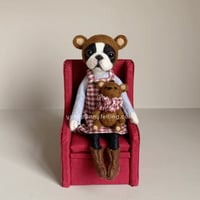 Image 1 of Boston Bear Doll - Red Chair: B