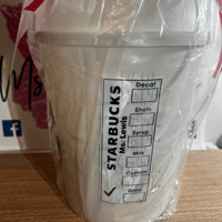 Image 3 of Starbucks Personalized DIY Jumbo Pail/Tumbler w/Teacher Supplies