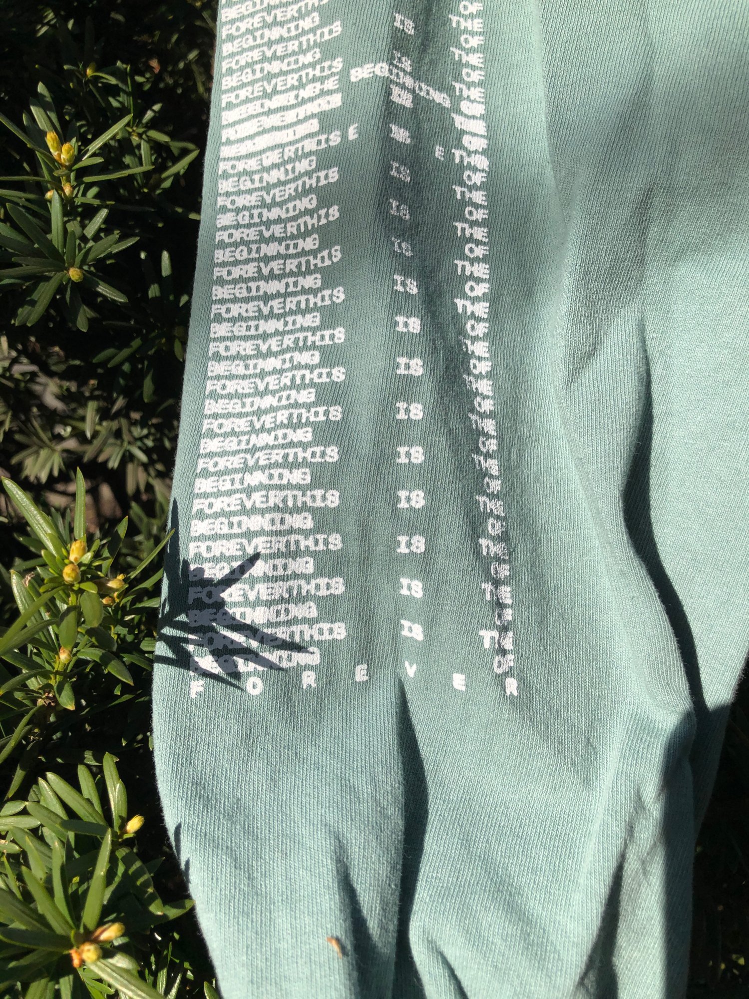 Image of MELS ONE Forever (P_rtishead) Long-Sleeve t-shirt (6.5oz, seafoam)
