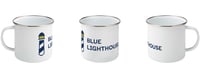 Blue Lighthouse Enamel Mug