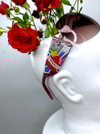 Image 2 of 🎀 ANGEL CAPSULE 🎀 ED HARDY 2000S CRYSTAL HEART & SKULL MASK