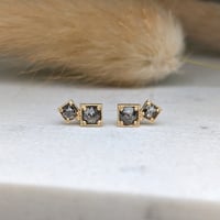 Image 1 of Dainty Double Rosecut Studs