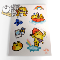 Image of Rainbow Frog Joy | Sticker Sheet