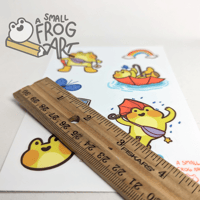 Image of Rainbow Frog Joy | Sticker Sheet