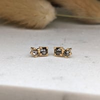 Image 2 of Dainty Double Rosecut Studs