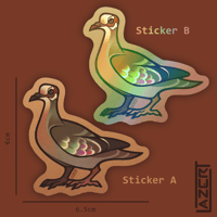 Image 2 of Bronzewing - Stickers