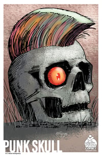 Punk Skull 11x17 Print