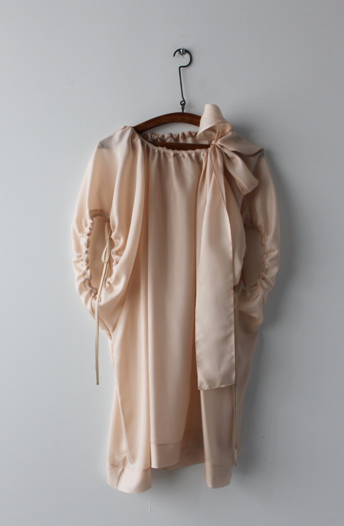 Archive- Pale bloom silk pongé blouse