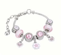 Image 3 of Love Hearts Charm Bracelet 