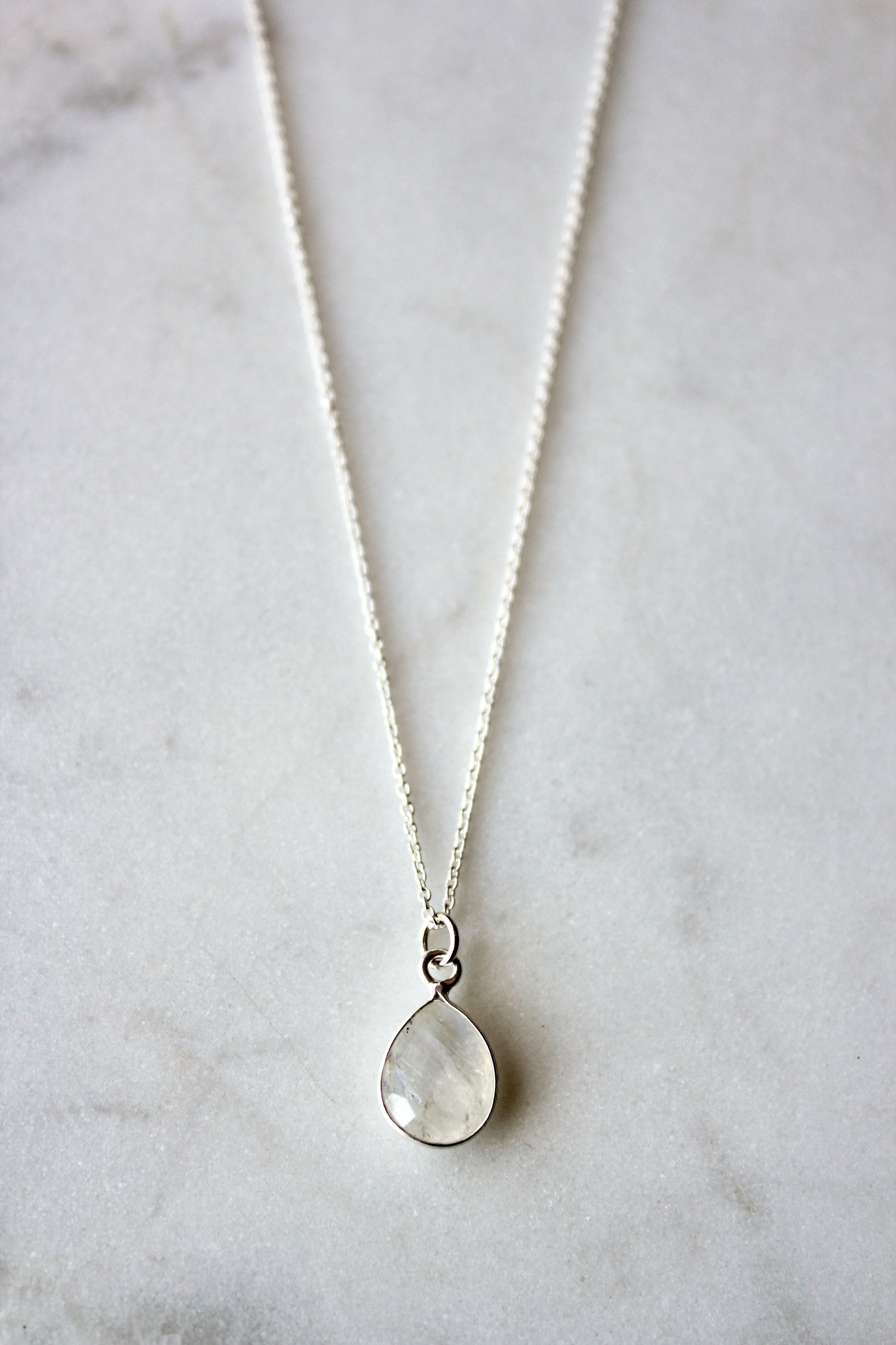 Image of Rainbow Moonstone Necklace