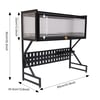 2 Tier Dish Drying Rack Over Sink Shelf Stainless Steel Kitchen Organizer Stand & Space Saver