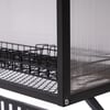 2 Tier Dish Drying Rack Over Sink Shelf Stainless Steel Kitchen Organizer Stand & Space Saver