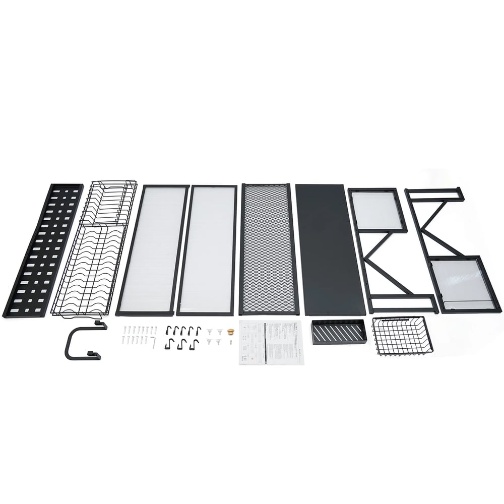 2 Tier Dish Drying Rack Over Sink Shelf Stainless Steel Kitchen Organizer Stand & Space Saver