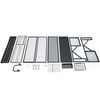 2 Tier Dish Drying Rack Over Sink Shelf Stainless Steel Kitchen Organizer Stand & Space Saver