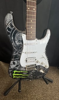 Image 4 of MONSTER Energy - SQUIER BULLET by Fender Electric Guitar NEW in FACTORY BOX