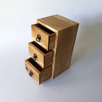Image 2 of 3-Drawer  Apothecary Tower - Tanoak
