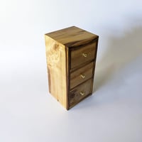 Image 2 of 3-Drawer Apothecary Tower - Myrtlewood