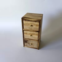Image 1 of 3-Drawer Apothecary Tower - Myrtlewood