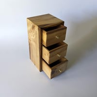 Image 3 of 3-Drawer Apothecary Tower - Myrtlewood
