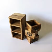 Image 5 of 3-Drawer Apothecary Tower - Oregon White Oak