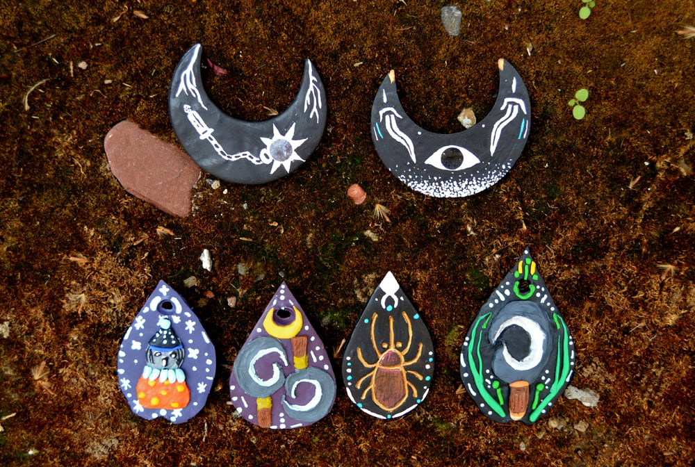 Image of Clay Brooches