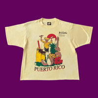 Image 1 of Golden Collection - Vintage Puerto Rico Crop T-shirt (L)