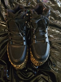 Image 4 of YRU Qozmo Low Key Rave Festival Platform Sneakers in Black