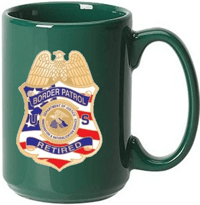 Image 2 of U.S. FLAG BADGE RETIRED COFFEE MUG