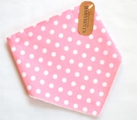 Pink Polka Dot Bandana Bib 
