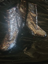 Image 2 of Sequin  Ankle Boots