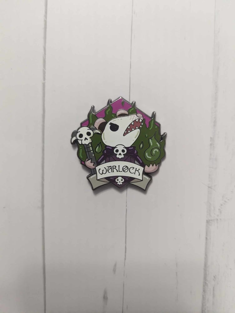 Image of 1.5" Warlock RPG Possum Enamel Pin