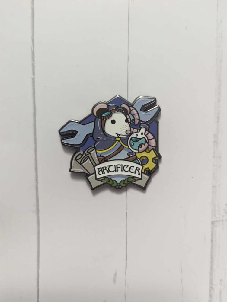 Image of 1.5" Artificer RPG Possum Enamel Pin