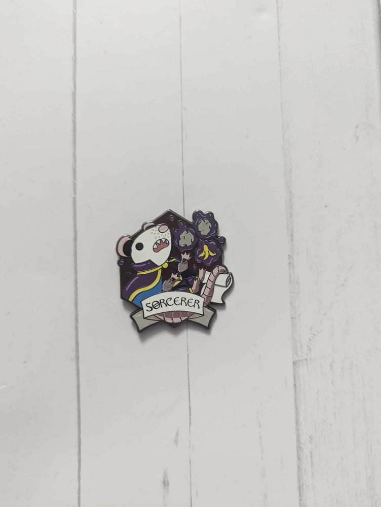 Image of 1.5" Sorcerer RPG Possum Enamel Pin