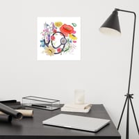 Image 10 of Blooming Stethoscope - Poster Print