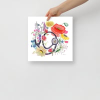 Image 9 of Blooming Stethoscope - Poster Print