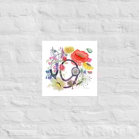 Image 11 of Blooming Stethoscope - Poster Print
