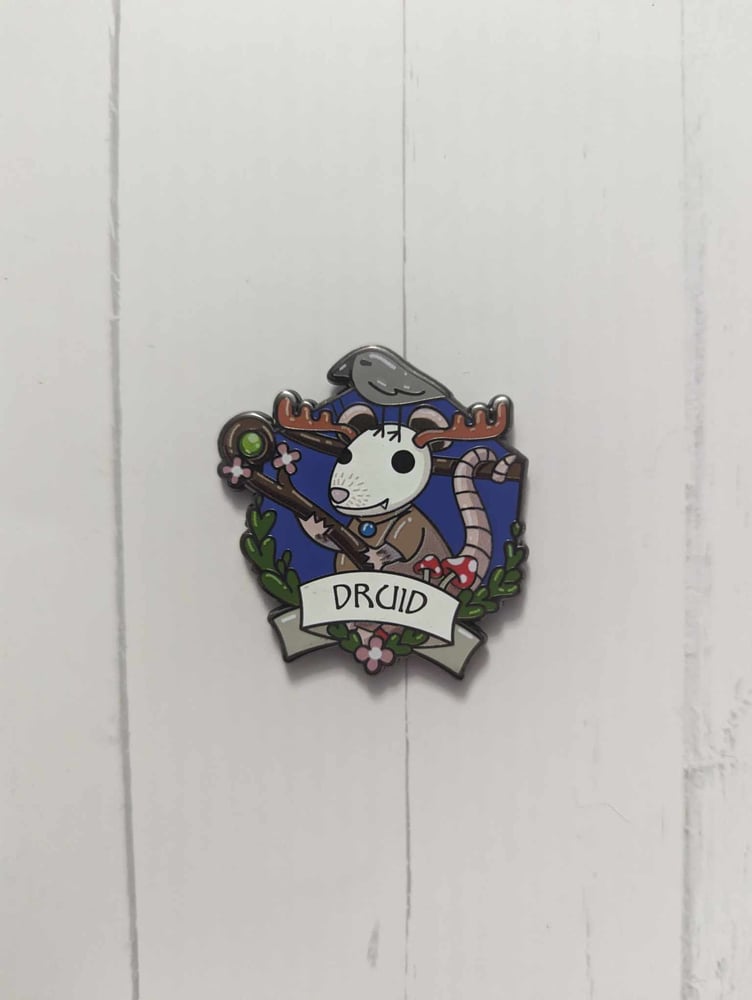 Image of 1.5" Druid RPG Possum Enamel Pin