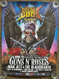 Image 1 of Guns N' Roses - Revolver Golden Gods Poster 2014 - 18"x24" - RARE