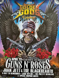 Image 4 of Guns N' Roses - Revolver Golden Gods Poster 2014 - 18"x24" - RARE