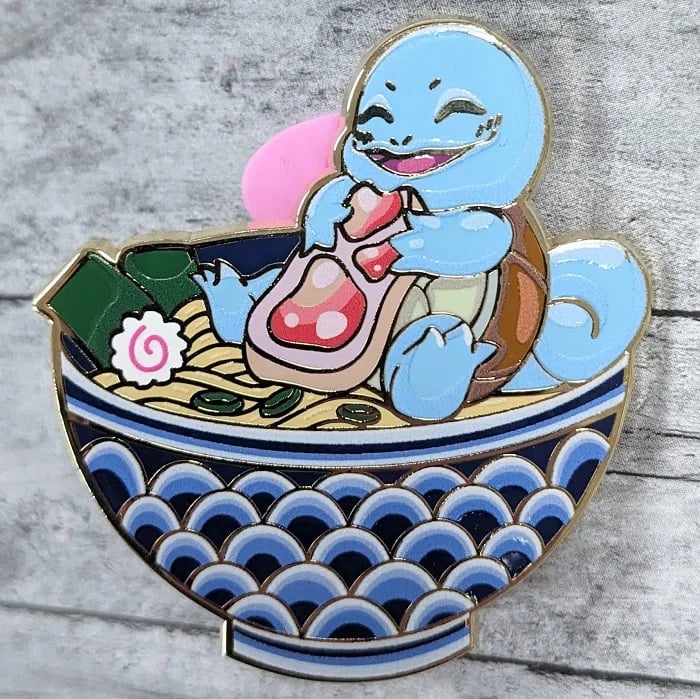 Image of 2" Squirtle Ramen Bowl Enamel Pin