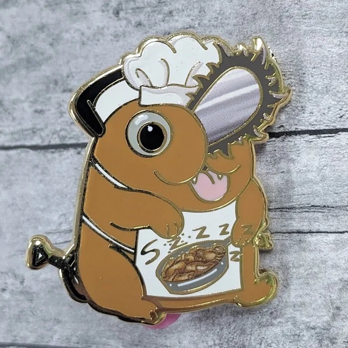 Image of 1.5" Chef Pochita Enamel Pin