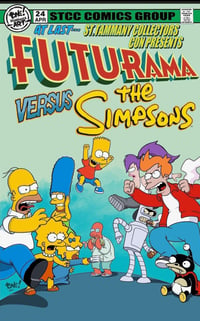 FUTURAMA VS THE SIMPSONS LIMITED ART PRINT