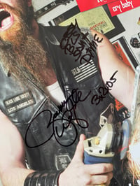 Image 2 of Signed ZAKK WYLDE 12x24 inch Poster Ozzy Guitarist Zakk Wylde Black Label