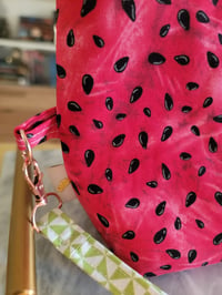 Image 4 of Watermelon Picnic - structured zipper pouch 