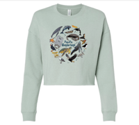 Image 4 of Pre-Order Crop Top Sweatshirt Pacific Wonderland 
