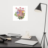 Image 13 of Heart Blooms- Poster Print