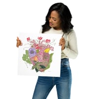 Image 10 of Heart Blooms- Poster Print