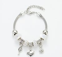 Image 2 of Pandora Rhinestone Charm Bracelet 